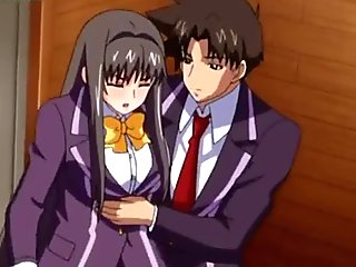 Hentai beautiful girl has sex in tights